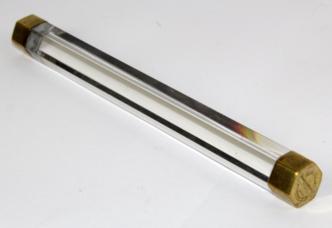 French Monopole Heidseick champagne crystal wand: French Monopole Heidseick champagne crystal wand. 10 1/4"w