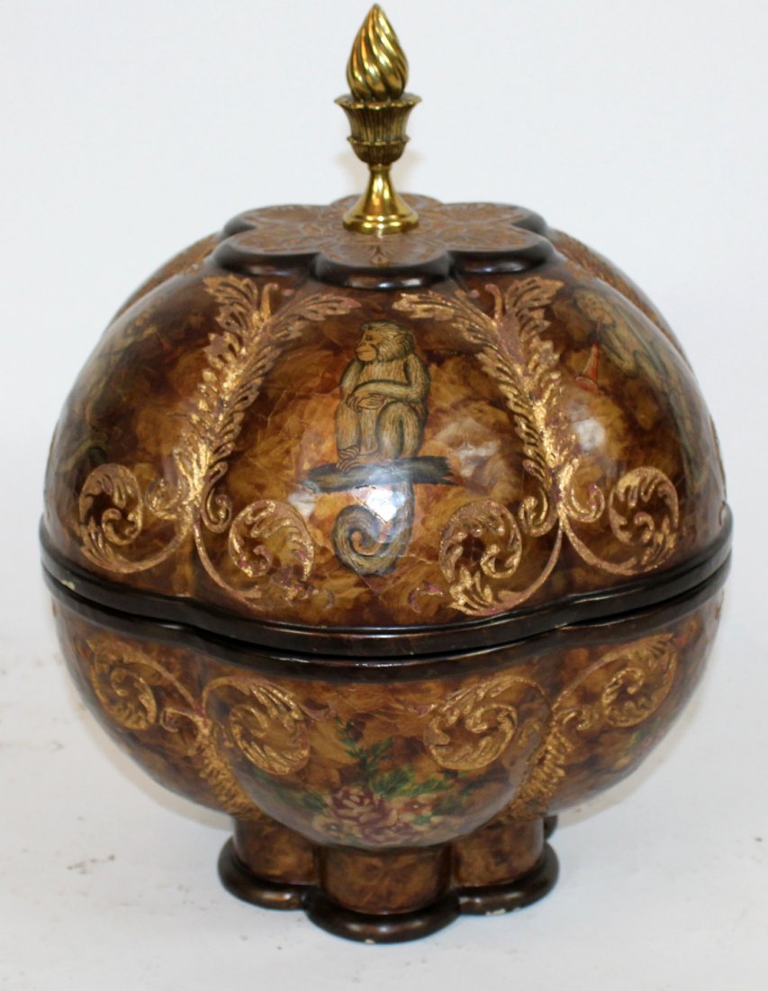 Maitland Smith spherical lidded box (1 of 5)
