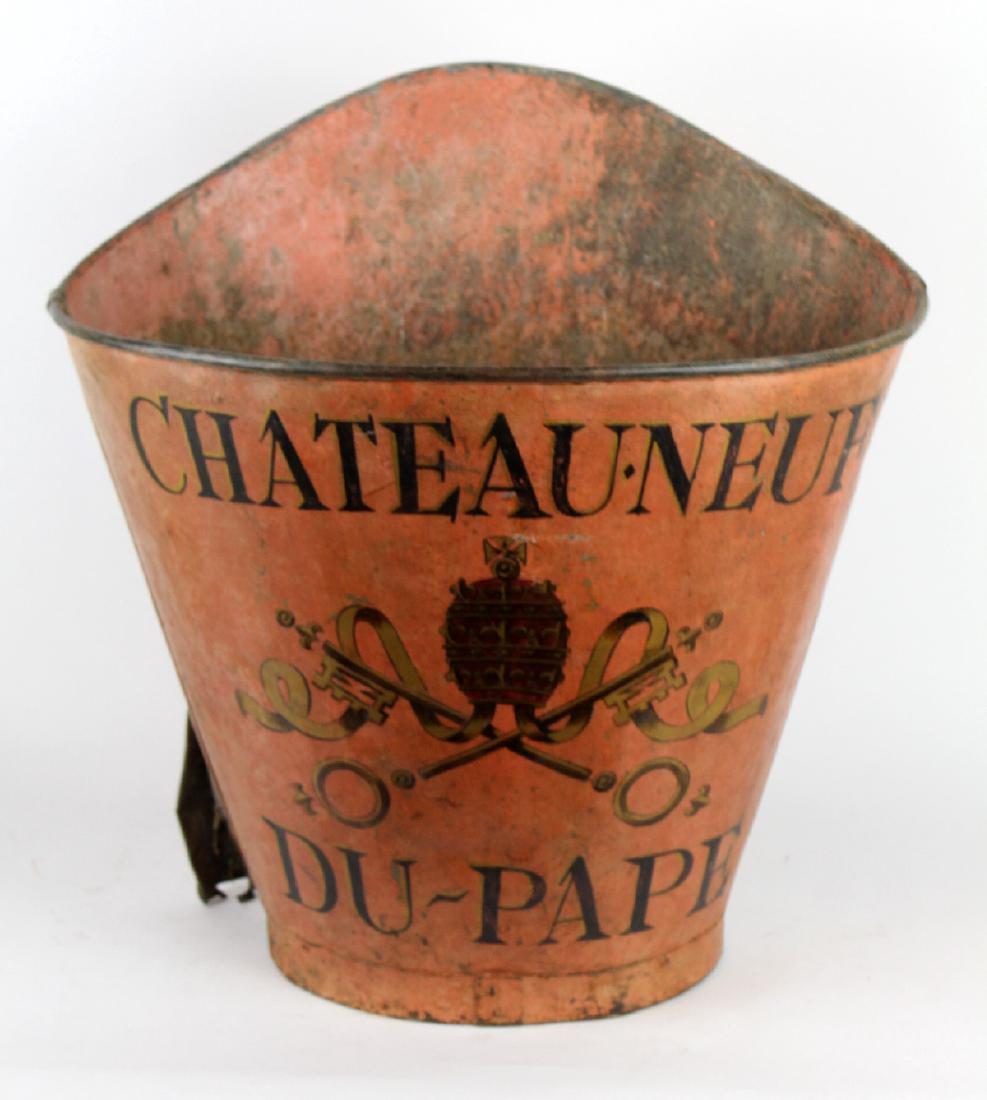 Vintage French metal grape hotte (1 of 4)