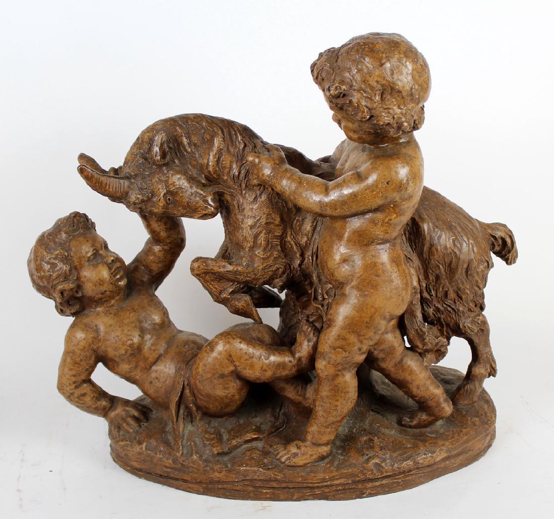 P. de Leonardi French terra cotta sculpture. (1 of 5)