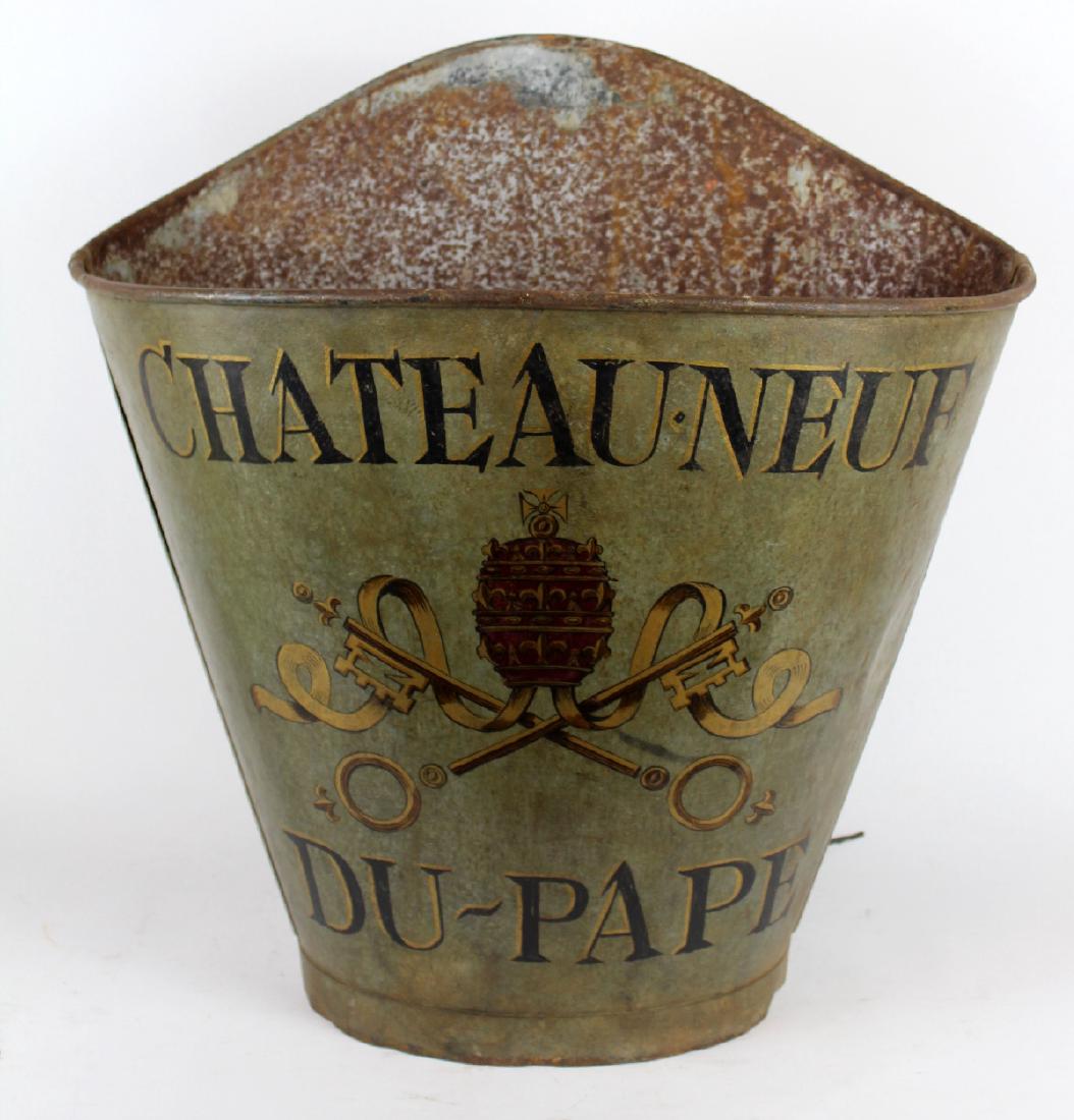 Vintage French metal grape hotte (1 of 3)