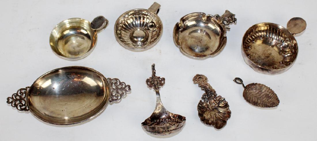 Lot of 8 sterling tastevin sommelier cups (1 of 4)