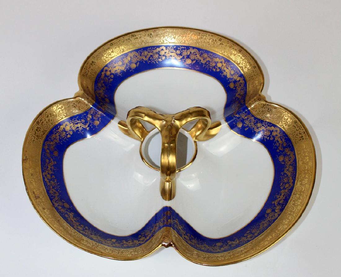 Limoges porcelain divided tray with handle (1 of 3)