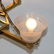 French Art Deco brass chandelier - 4