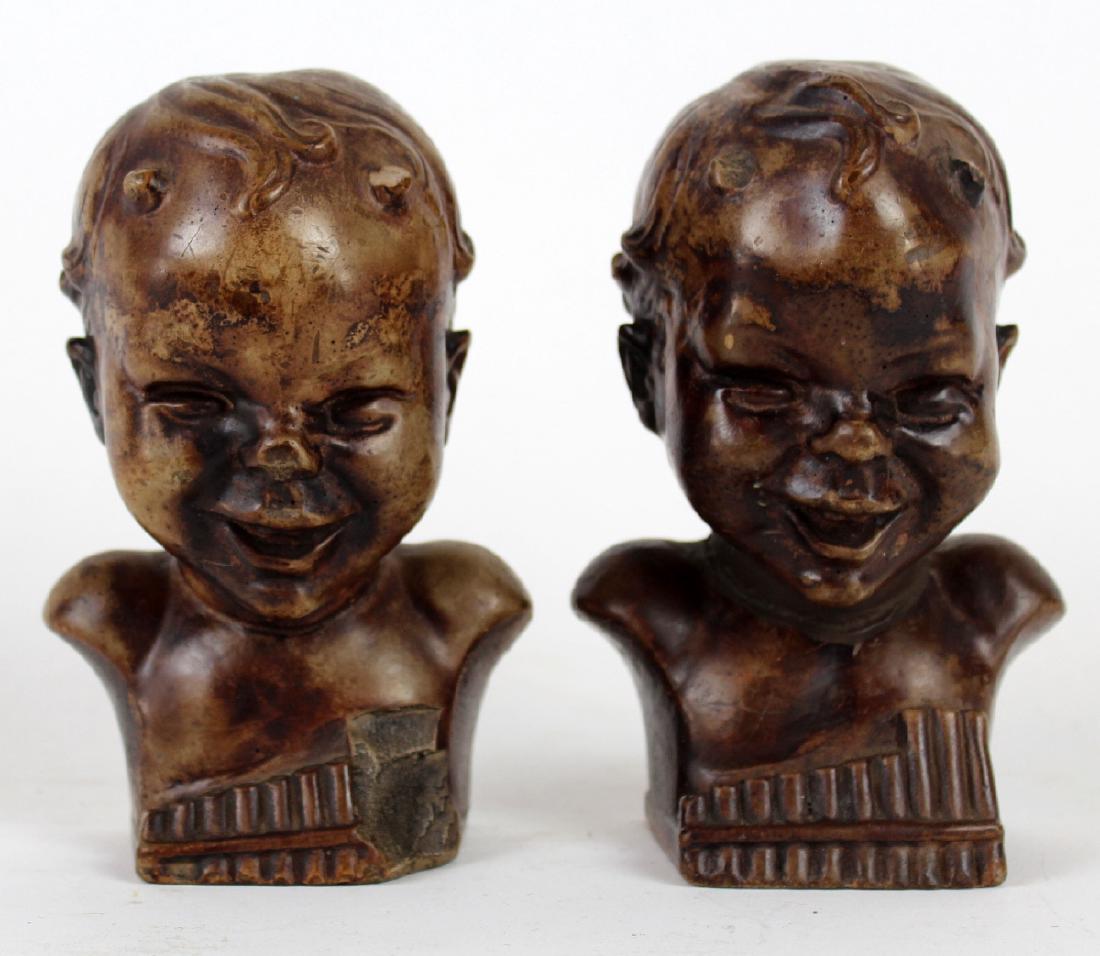 Pair Vintage Helen Liedloff Pan bookends (1 of 4)