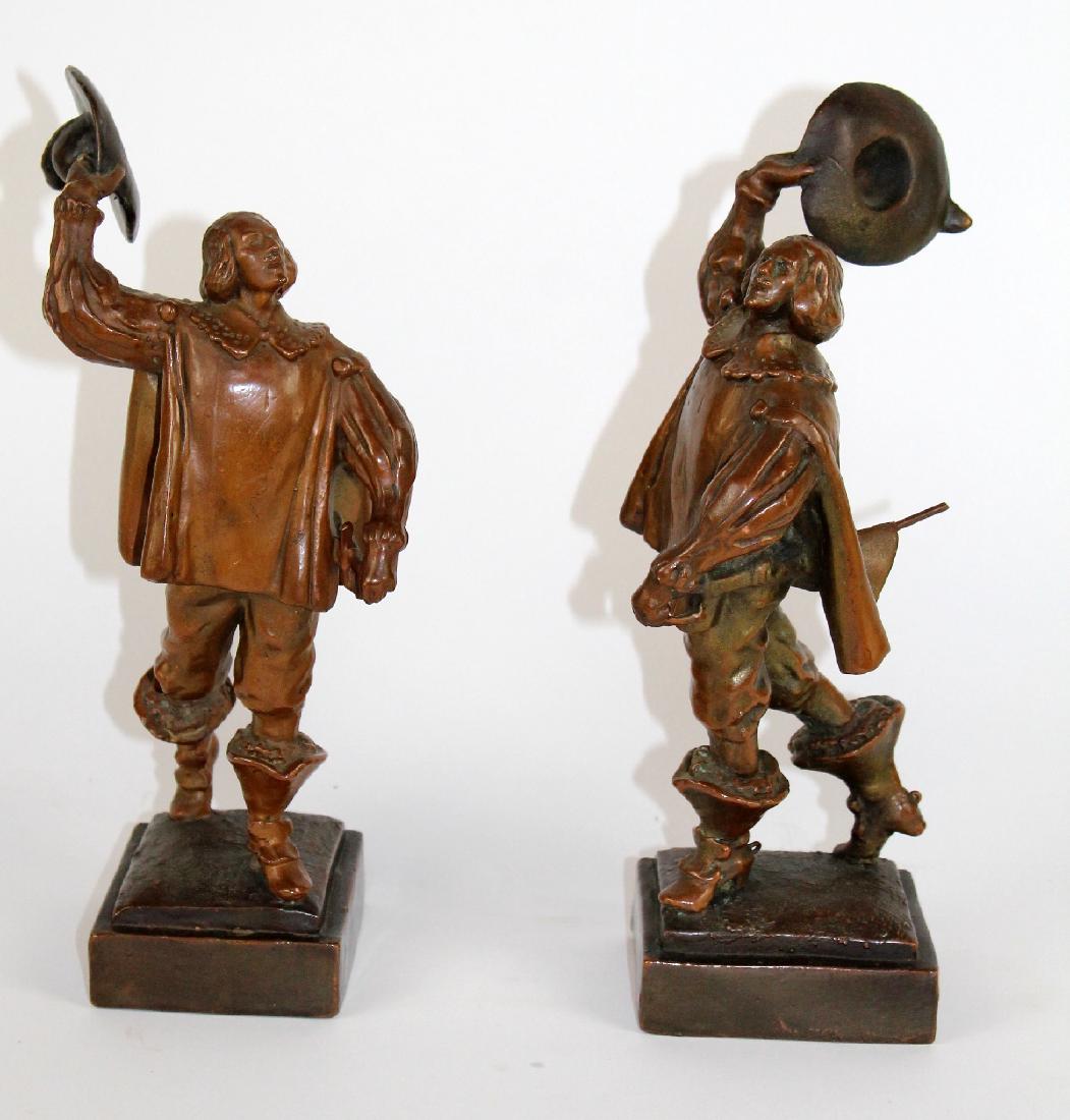 Pair of copper clad crusader bookends (1 of 6)