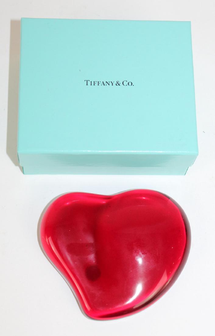 Elsa Peretti for Tiffany & Co Red Heart Paperweight (1 of 3)