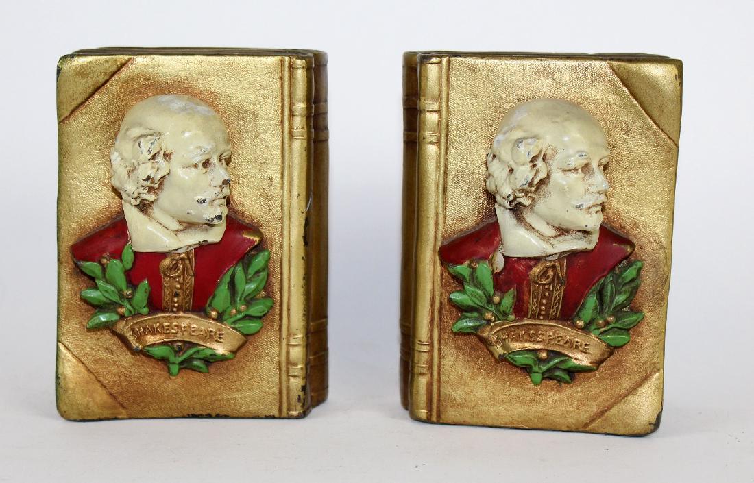Pair of 1920's Shakespeare bookends (1 of 4)