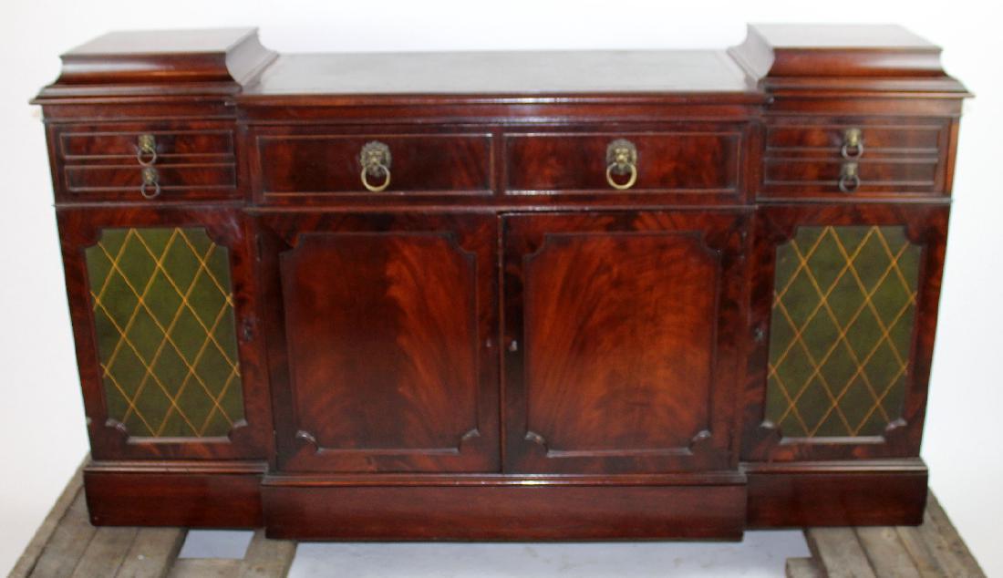 English Regency sideboard flame mahogany (1 of 7)