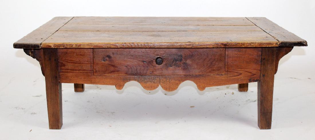 French Provincial coffee table in pine (1 of 5)