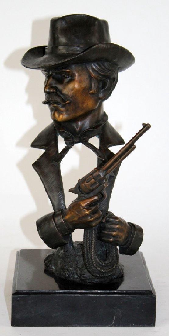 Bronze bust of Cowboy (1 of 3)