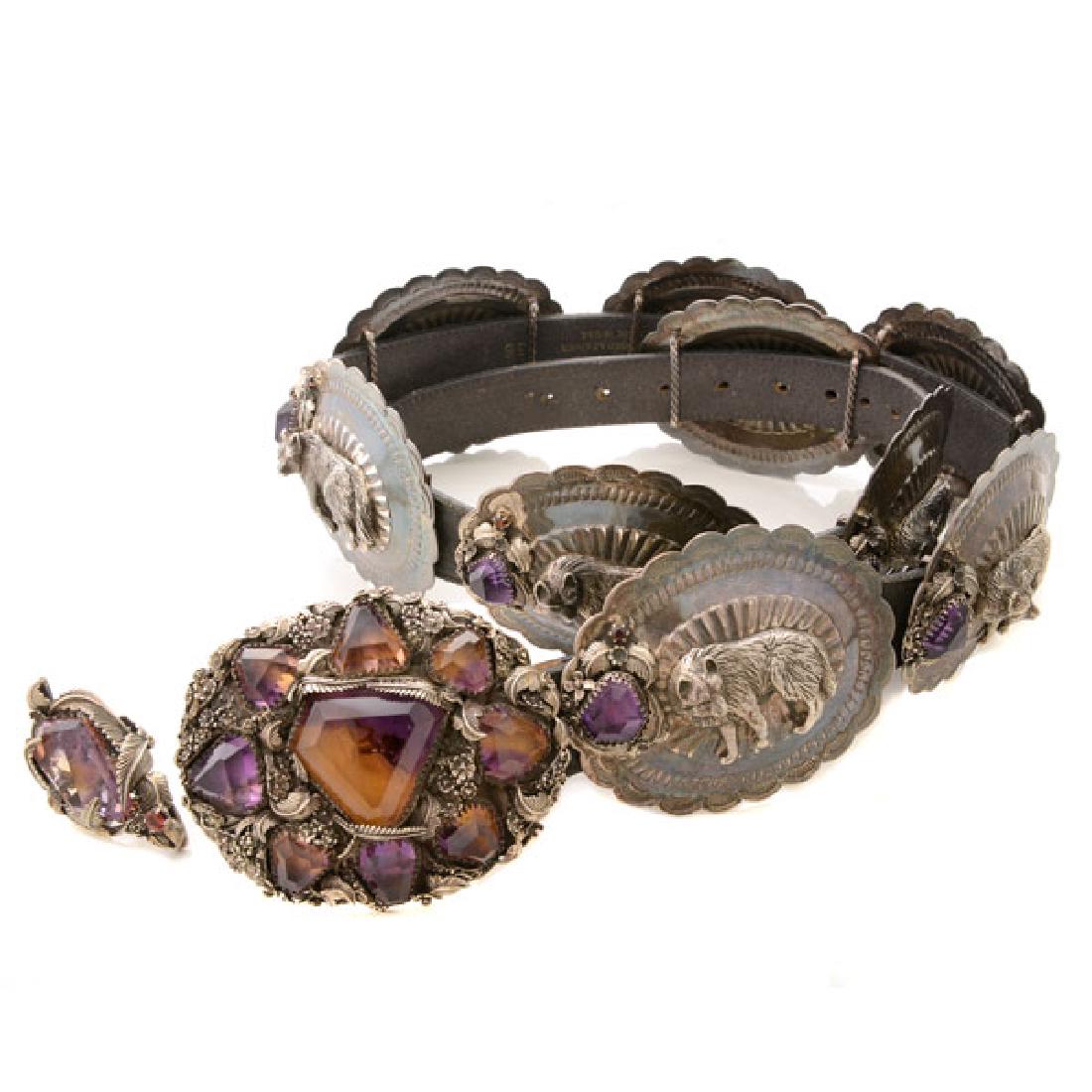 Bob Stringer Native American Ametrine, Amethyst, (1 of 5)