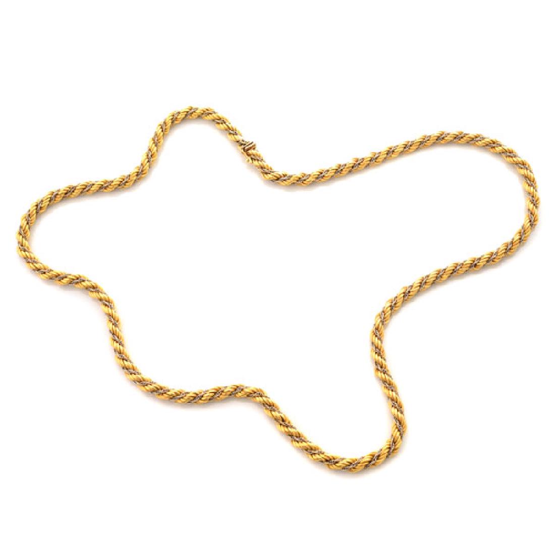 18k Gold Long Chain Necklace. (1 of 5)