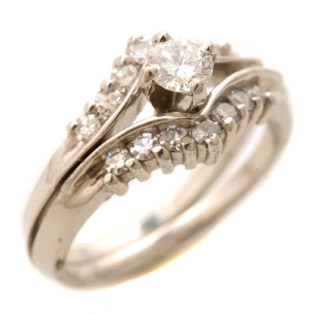 Diamond, 14k White Gold Ring Set. (1 of 4)