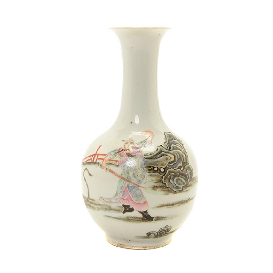 A Polychrome Enameled Porcelain Vase, Late 19th/Early (1 of 7)