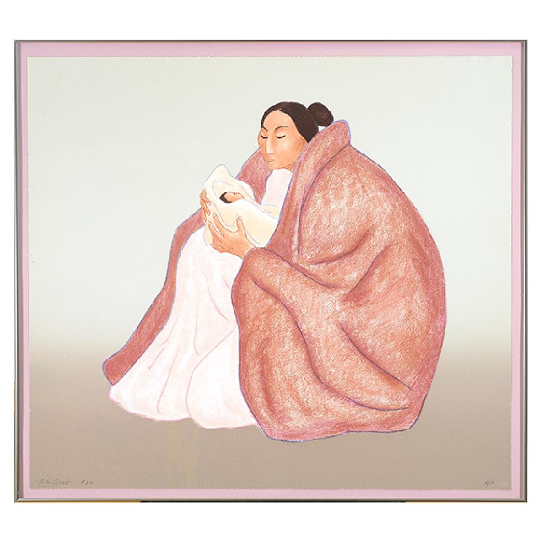 RC Gorman "Mother and Child" lithograph (1 of 5)