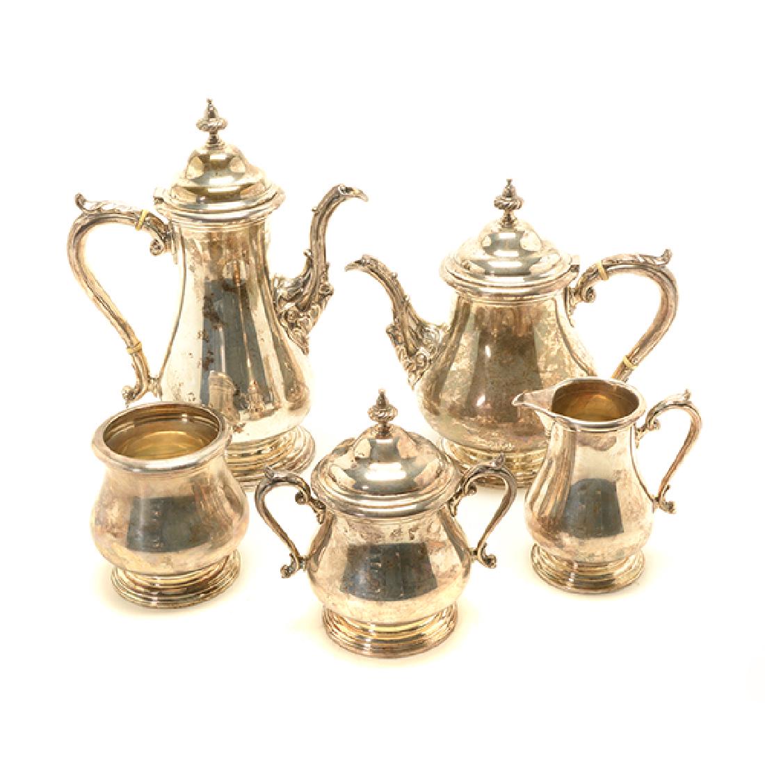 Shreve Sterling Five Piece Coffee and Tea Service (1 of 10)