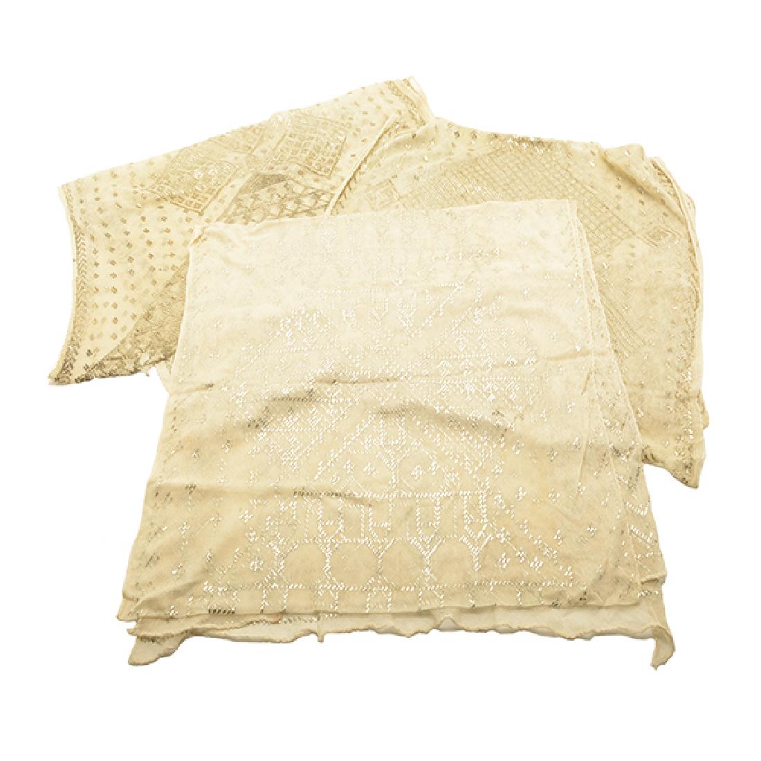 Three Ivory Asyut Shawls (1 of 7)