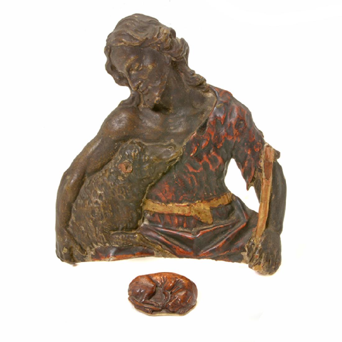 European Dog Form Snuff Box with Polychromed Plaque of (1 of 8)