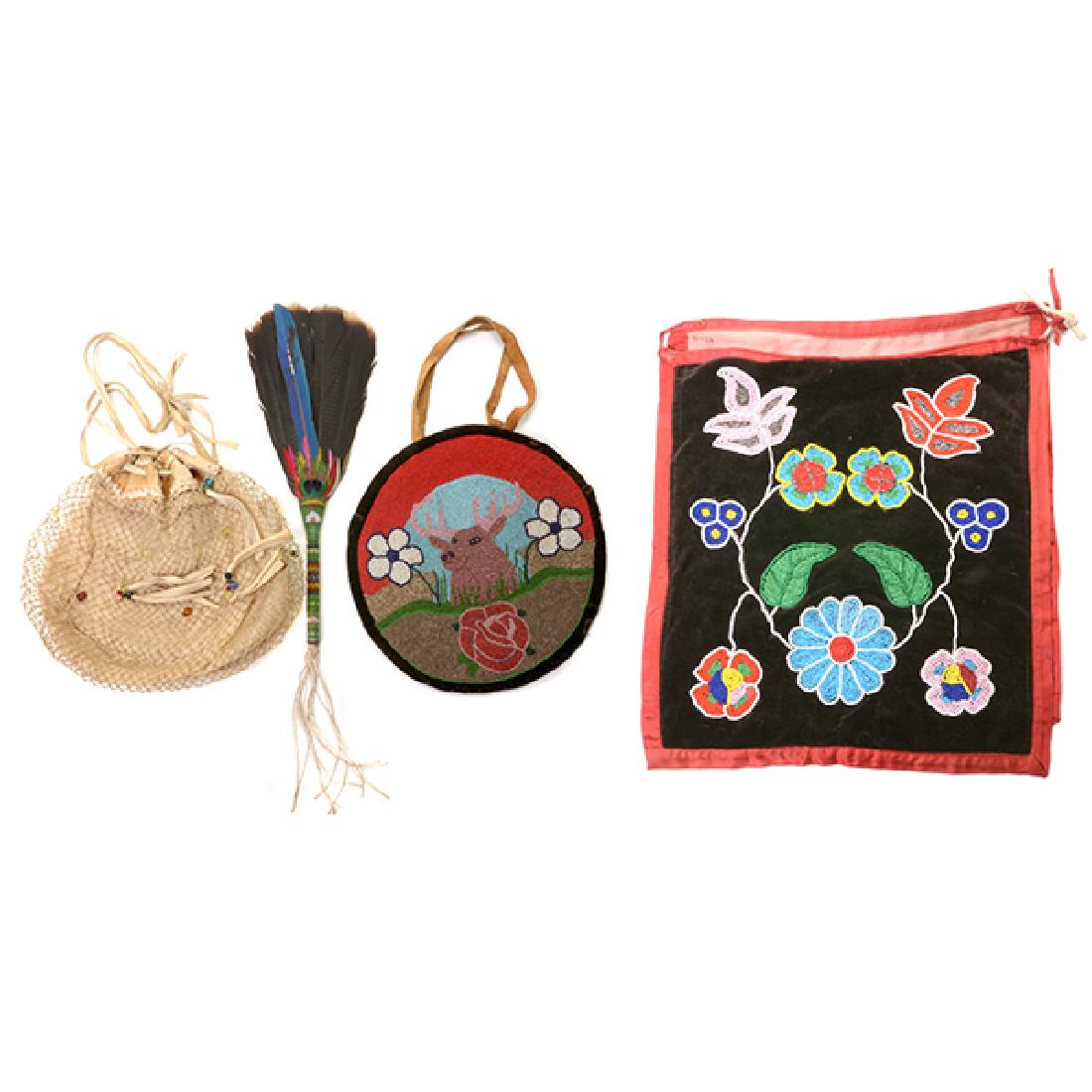 Collection of Four Woodlands Beaded Personal Articles (1 of 10)