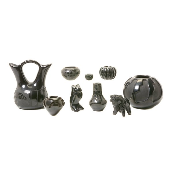 Collection of Santa Clara Blackware Vessels (1 of 7)