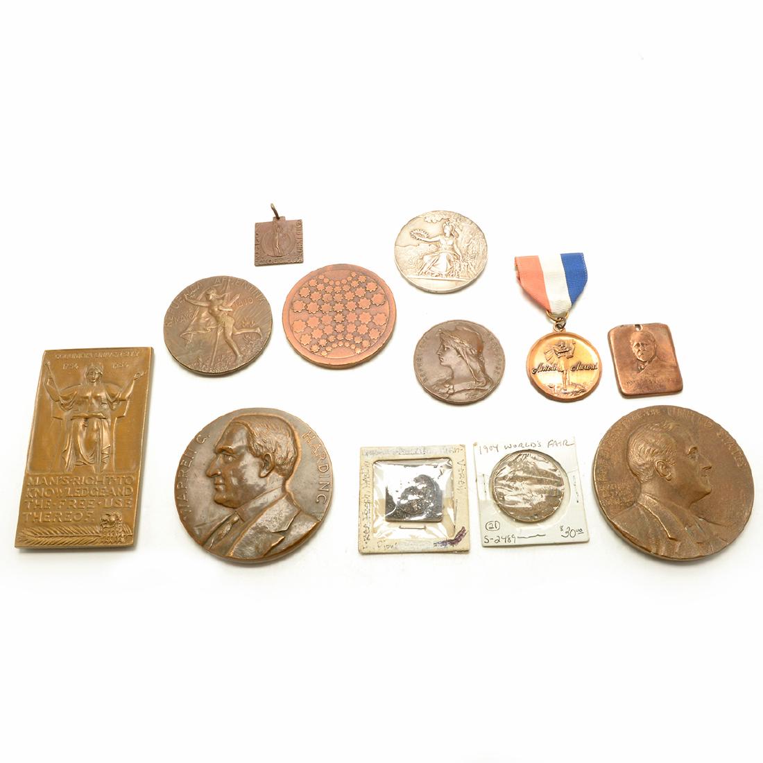 Collection of Twelve Bronze and Copper Medals (1 of 9)
