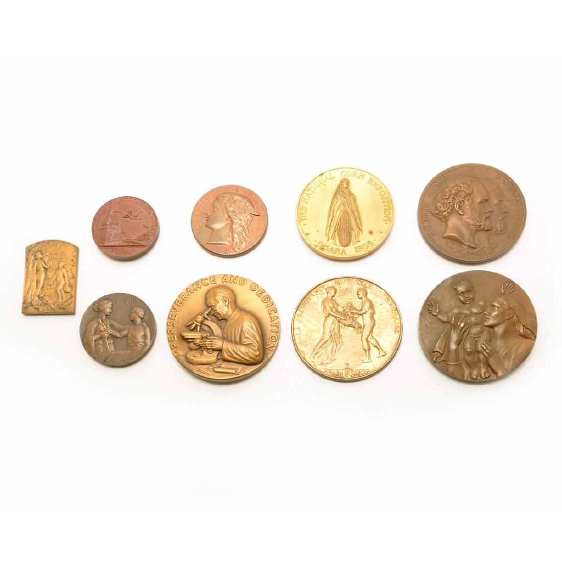 Collection of Nine Bronze Medals (1 of 7)