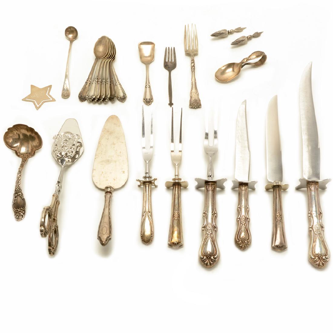 Collection of Assorted Sterling Serving Utensils (1 of 9)