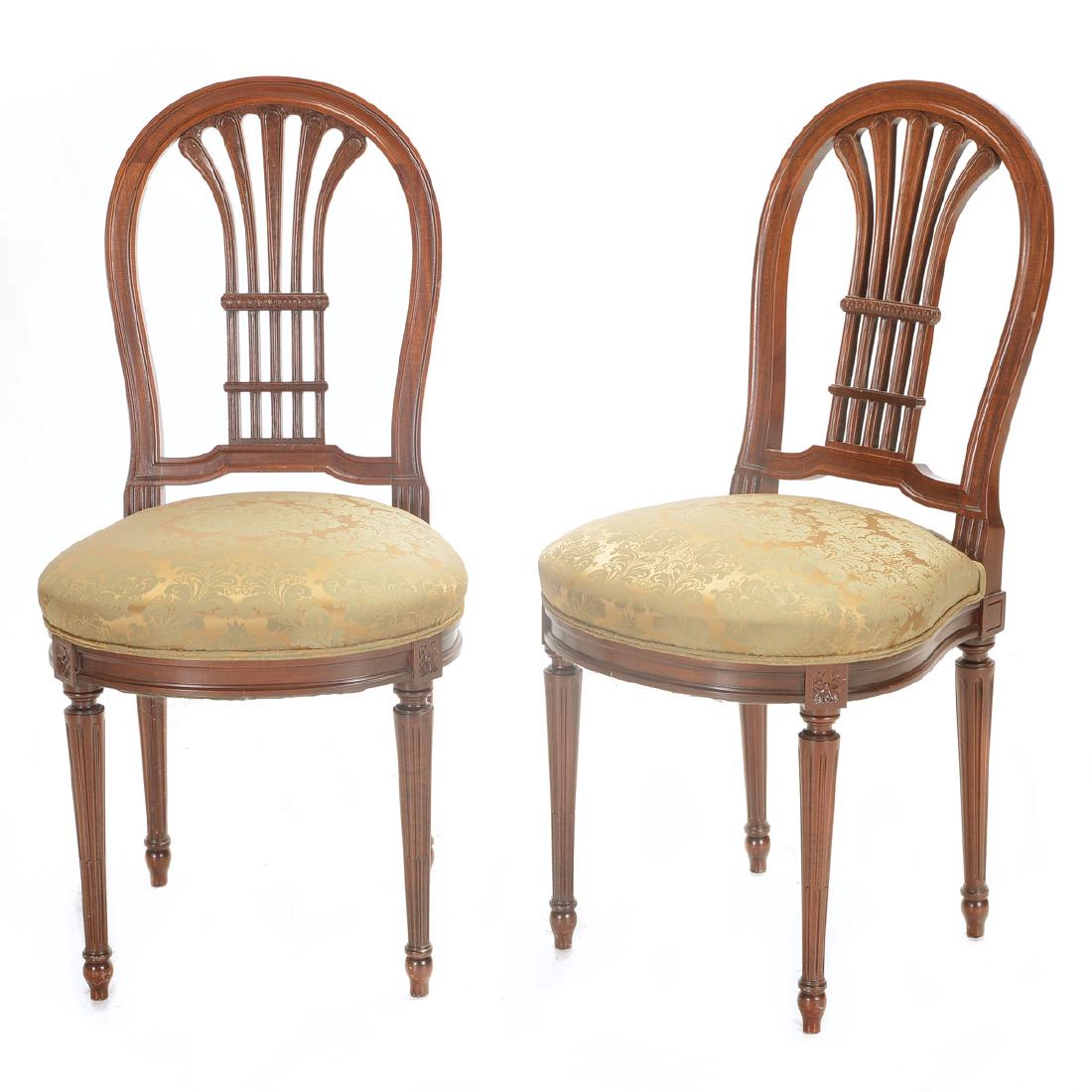 Suite of Eight Edwardian Mahogany Dining Chairs (1 of 5)
