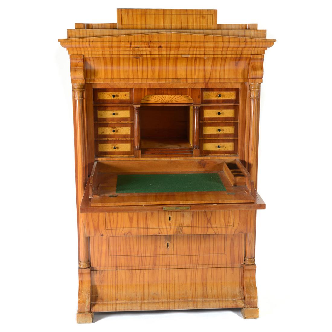Biedemier Fruitwood Secretaire a Abbatant (1 of 6)