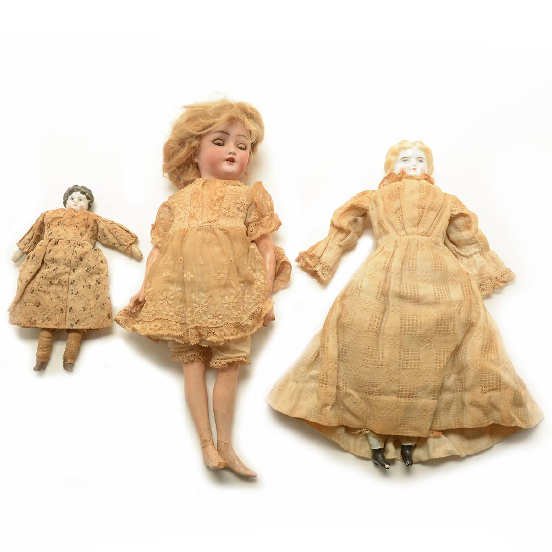 French Bisque Head Flapper Doll and Two Jenny Lind (1 of 9)