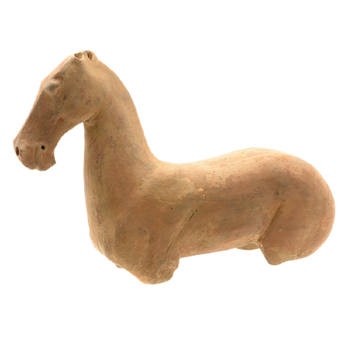 Painted Pottery Model of a Horse, Han Dynasty (1 of 4)