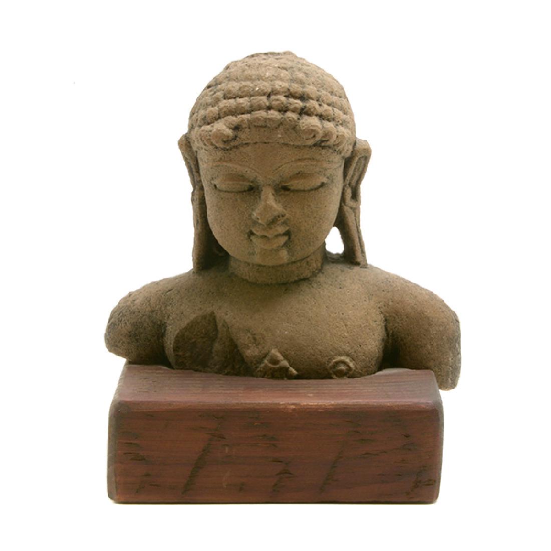 Sandstone Bust of Buddha (1 of 5)