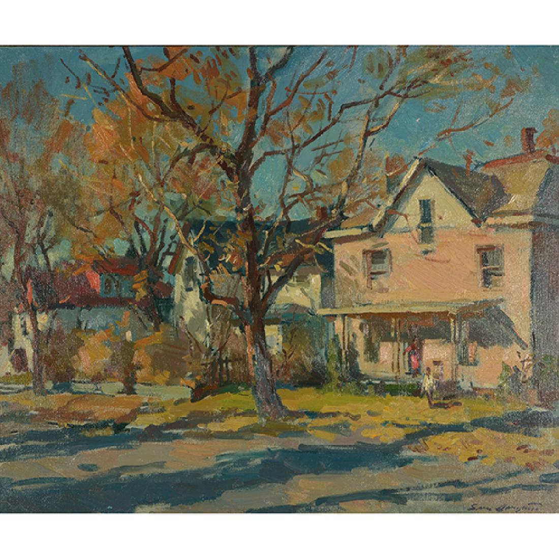 Sergei Bongart "Front Garden" oil on canvas (1 of 8)