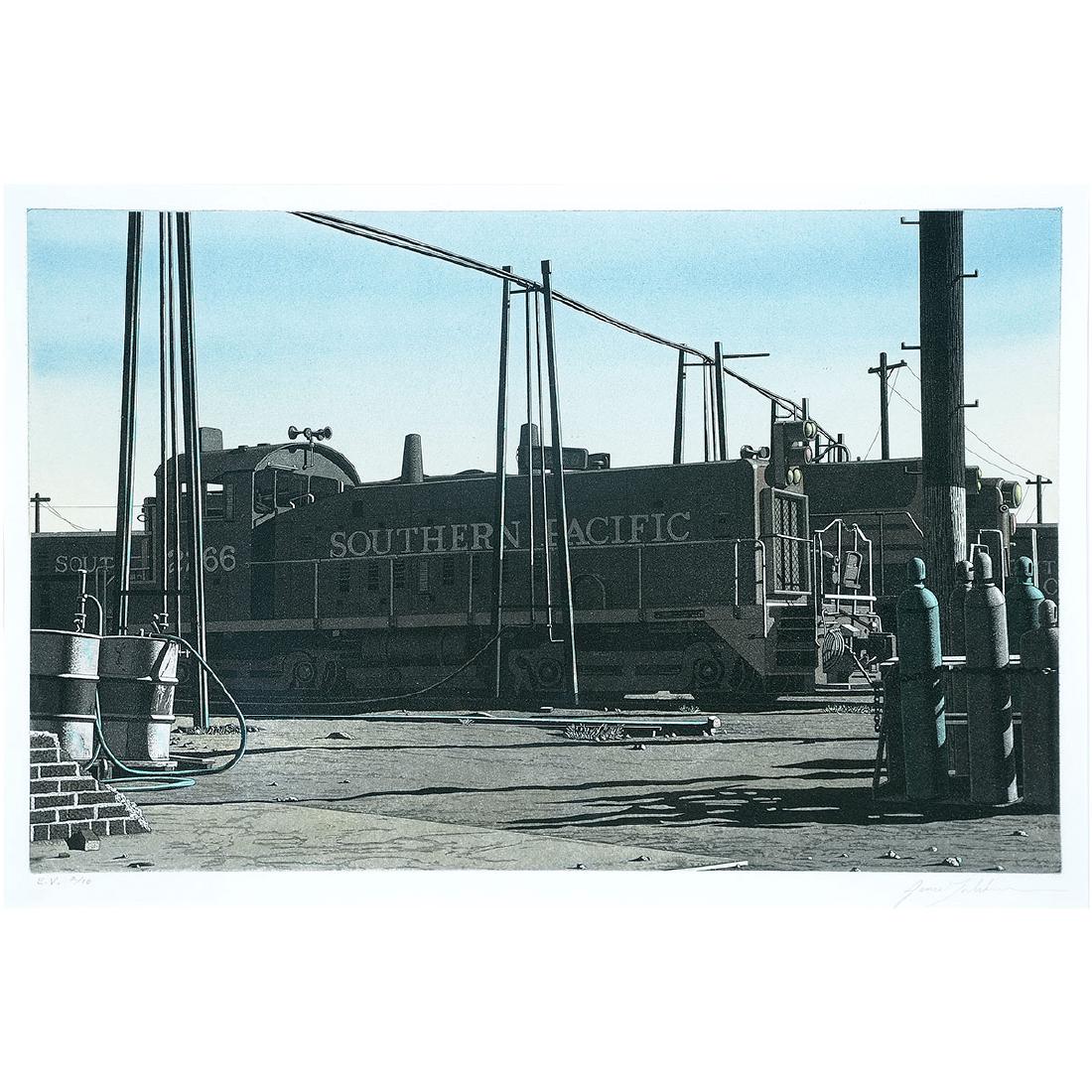 James Torlakson "Southern Pacific" etching (1 of 5)