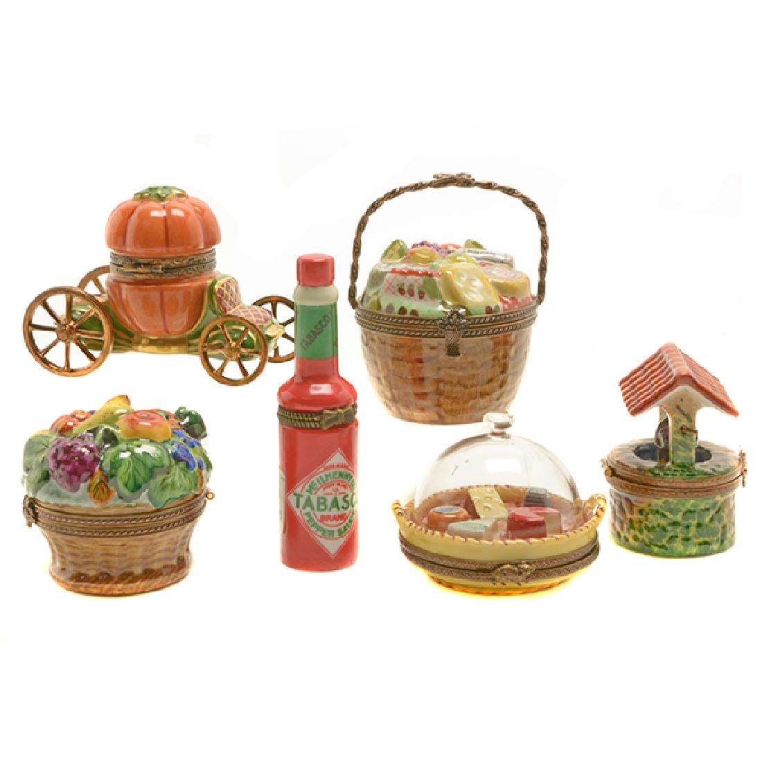 Nine Limoges Porcelain Decorative Boxes (1 of 8)