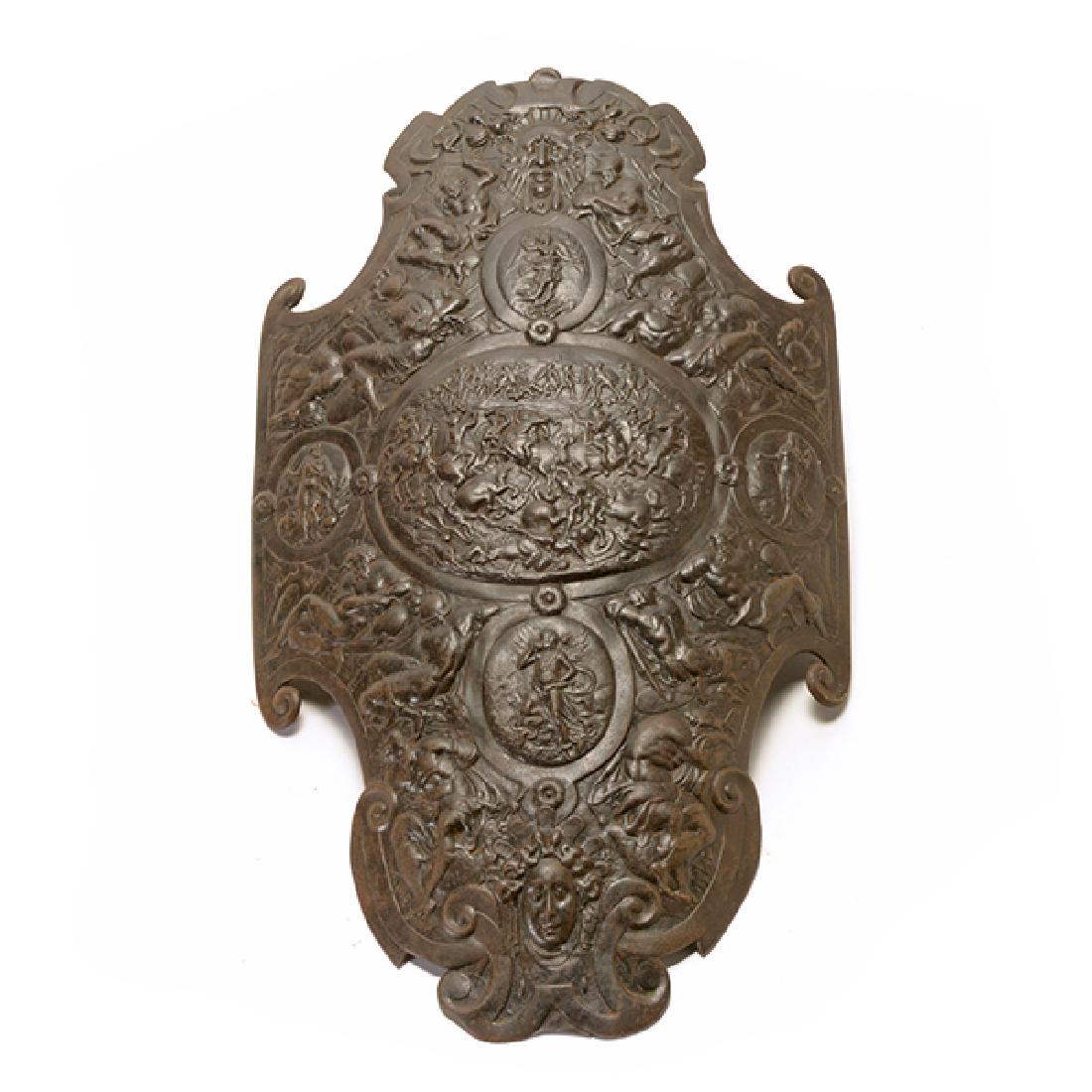 Italian Roman Cast Iron Shield, 19th Century (1 of 7)