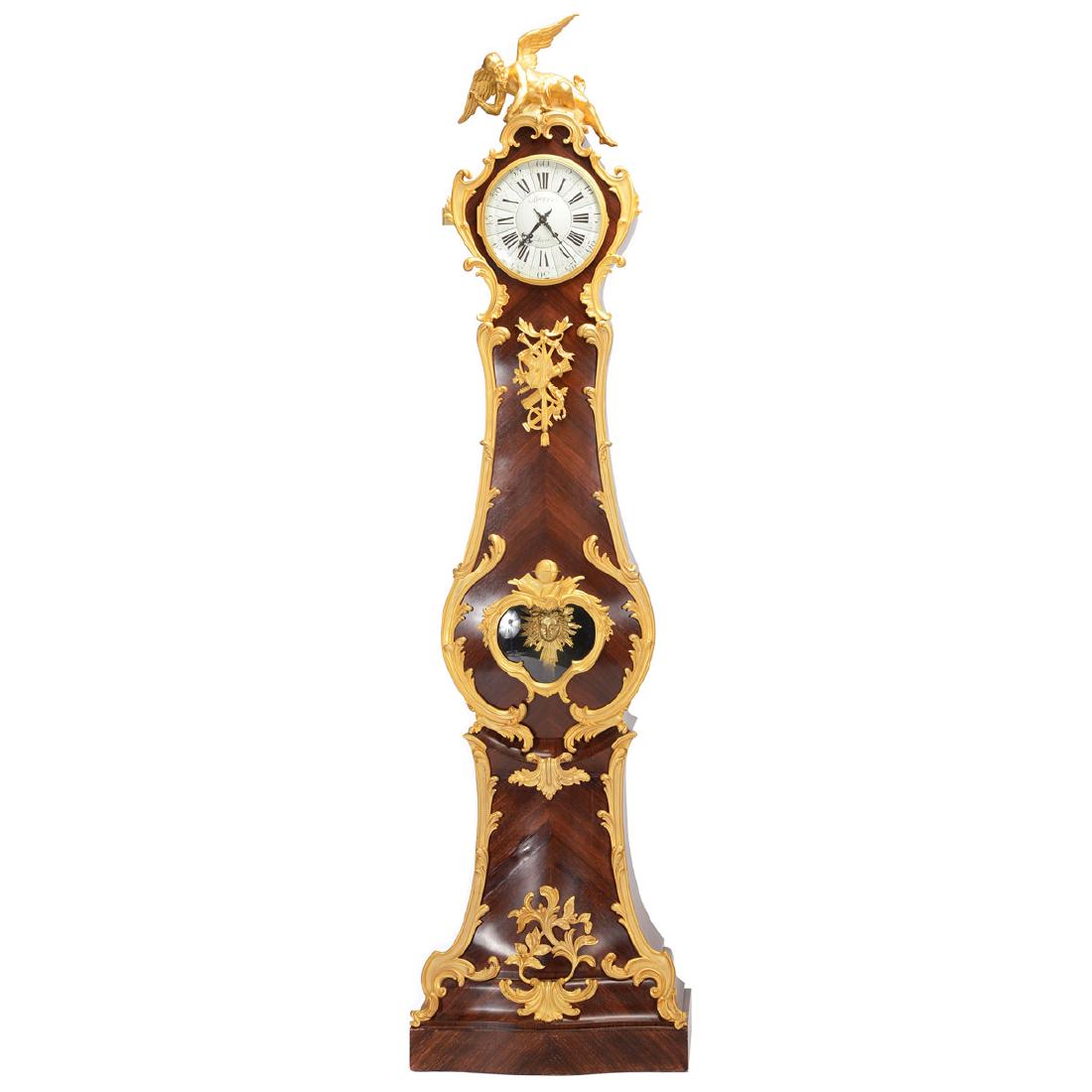 Tiffany Louis XV Style Parquetry Regulateur Clock (1 of 7)