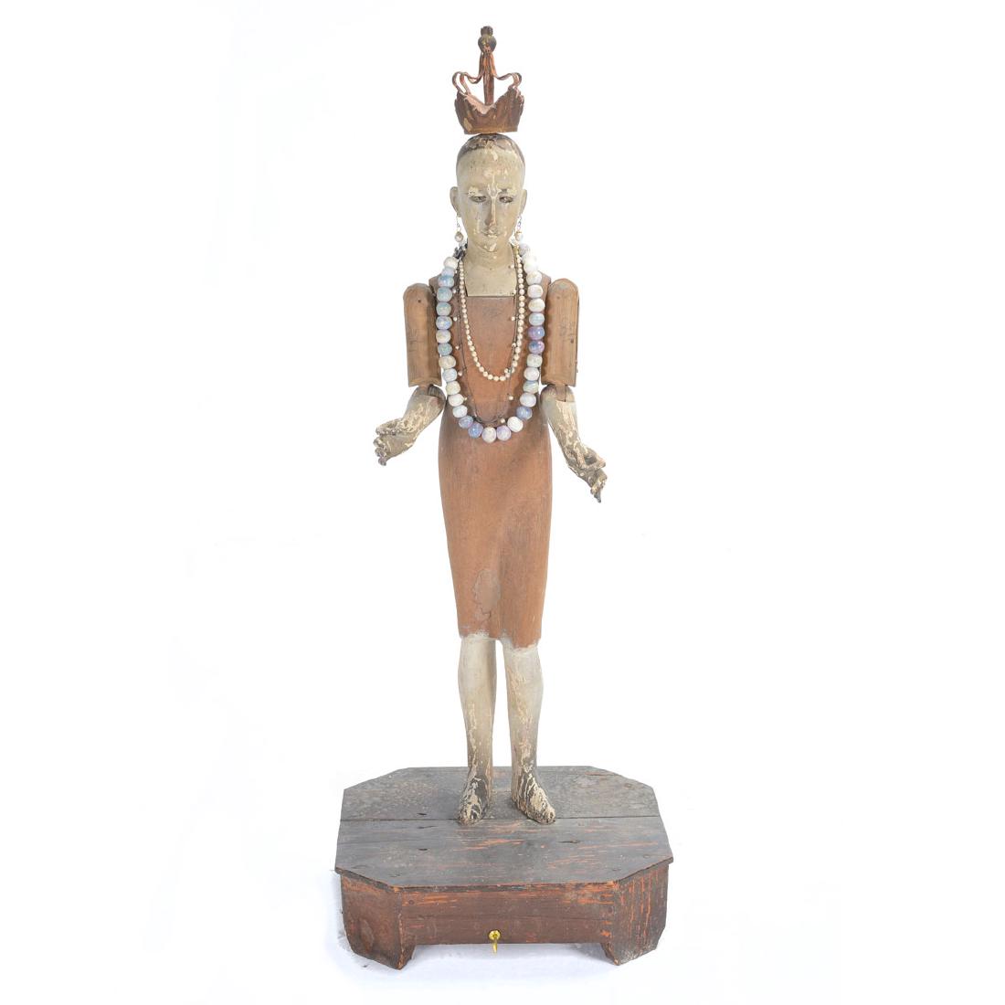 Spanish Colonial Wood Polychromed Santos Figure (1 of 4)