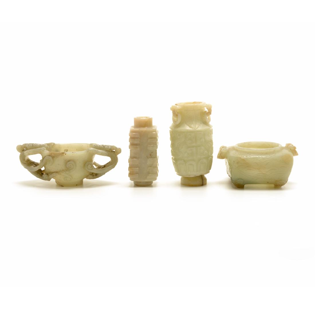 Four Jade Carvings, Ming Dynasty and Later (1 of 10)
