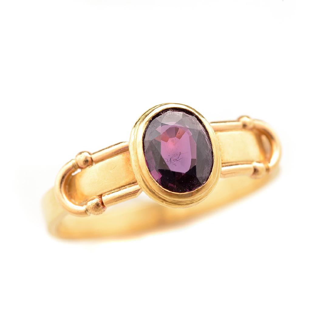 Ruby, 18k Yellow Gold Ring. (1 of 4)