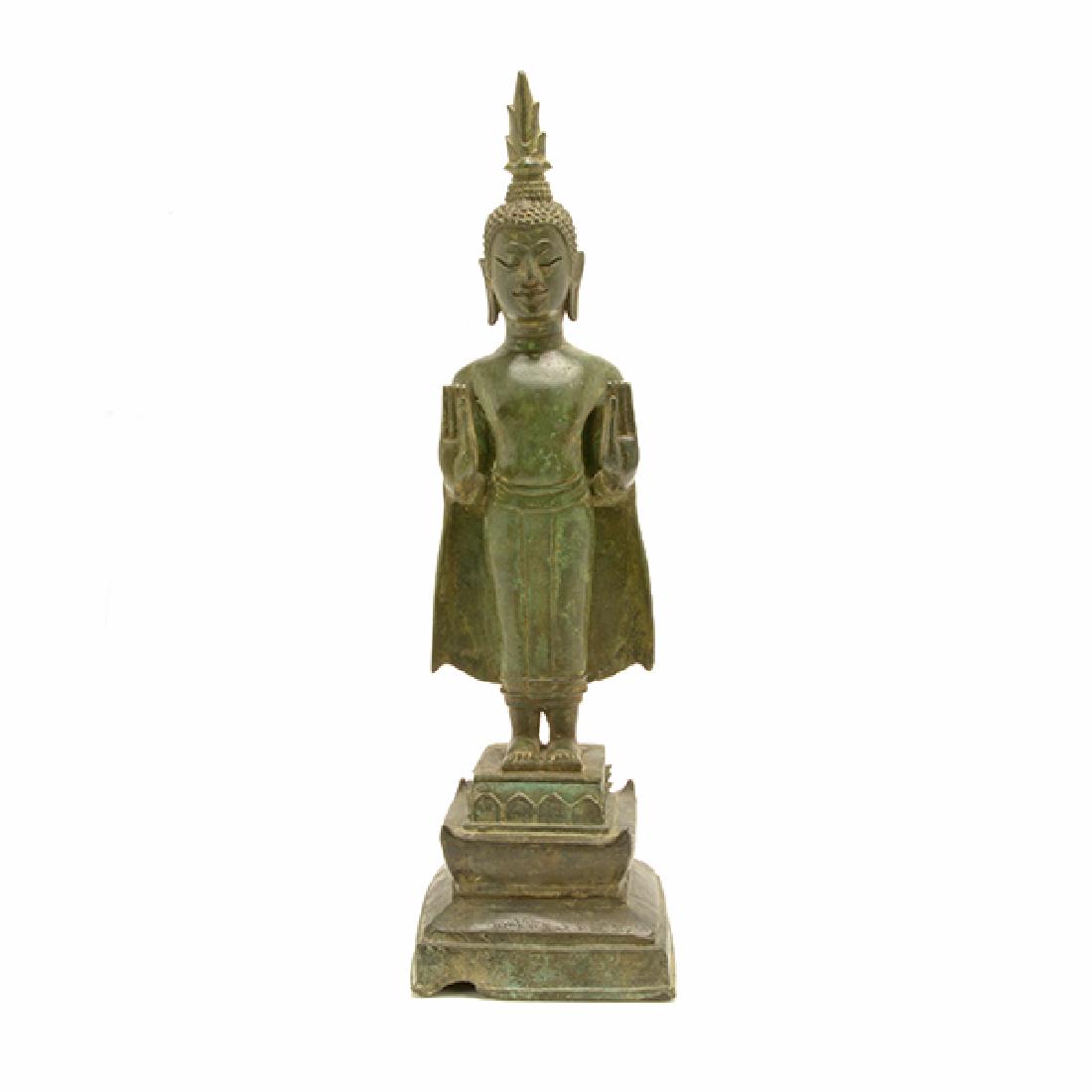 Thai Bronze Standing Figure of Buddha, 19th Century (1 of 6)