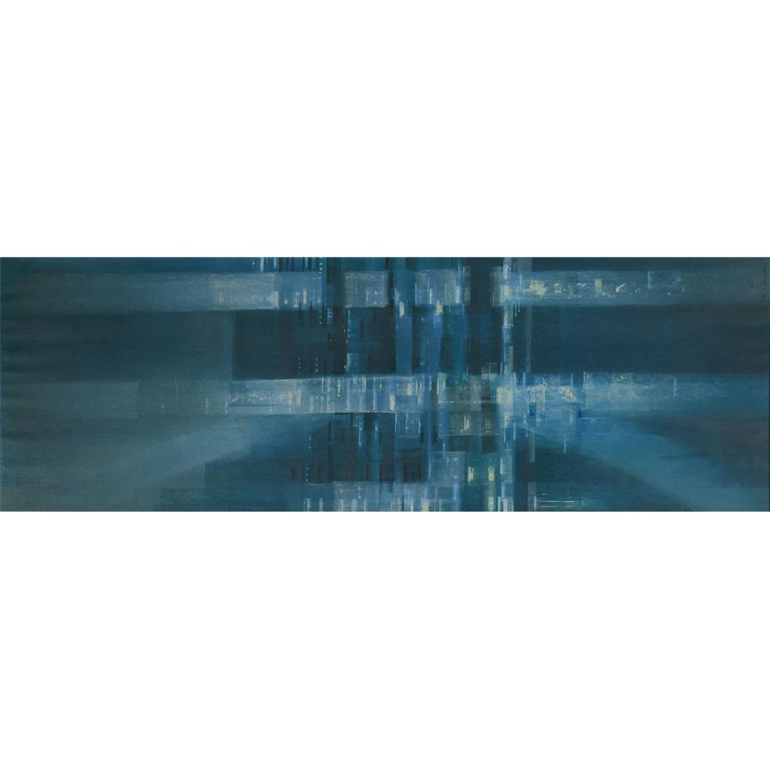 Richard Florsheim "Metropolis" oil on canvas (1 of 5)