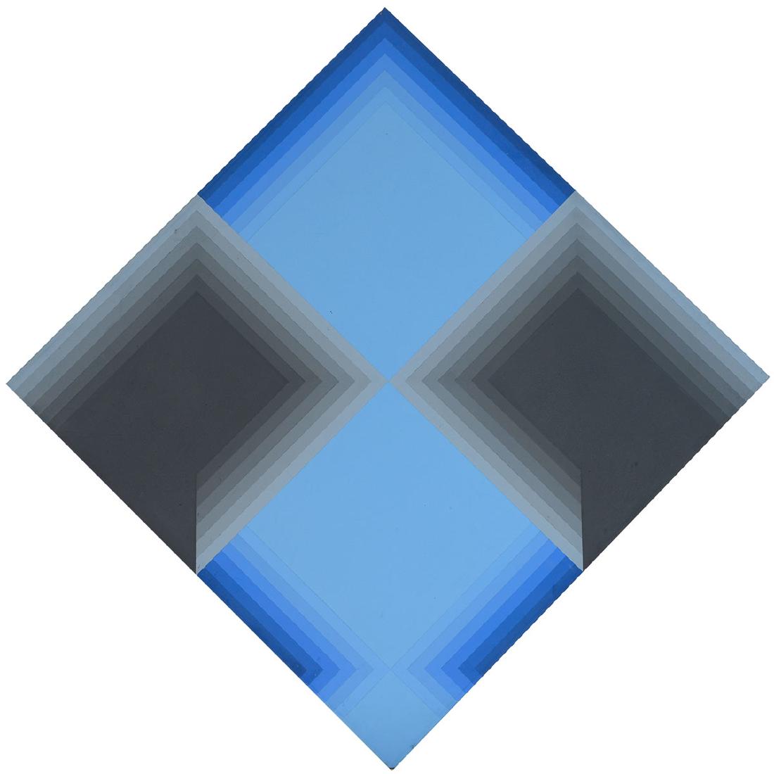 Guy Cavalli "Four Foot Folded Diamond" acrylic on (1 of 5)