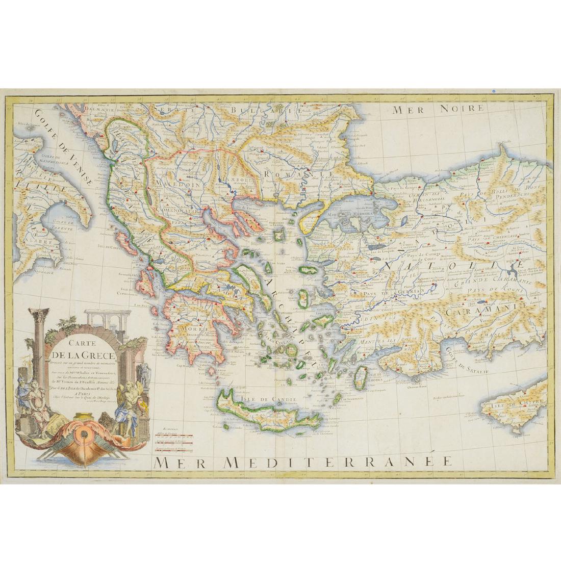 Guillaume Delisle "Carte de la Grece Dressee sur un (1 of 5)