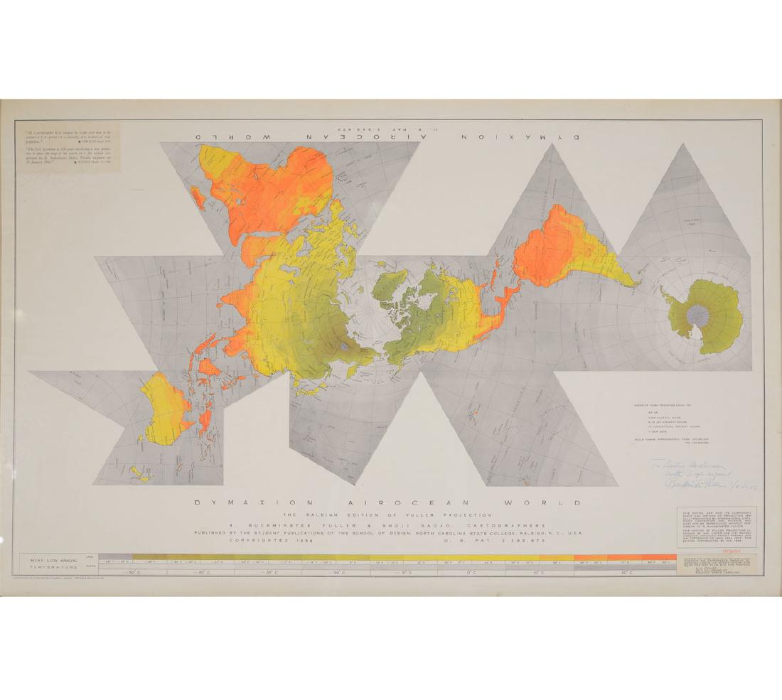 Buckminster Fuller "Dymxion Airocean World Map" offset (1 of 5)