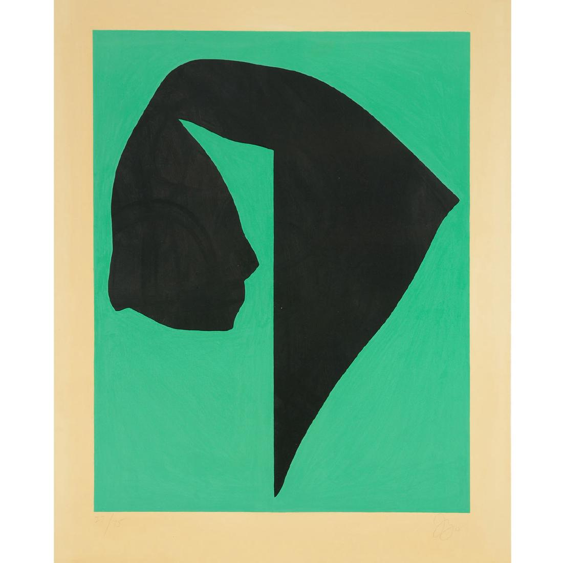 JACK YOUNGERMAN "Abstract" silkscreen: JACK YOUNGERMAN (American b.1926) "Abstract" Silkscreen. Sheet: 37 3/4 x 26 1/4 inches; Frame: 40 x 28 3/8 inches. Signed and dated (19)68 l/r and numbered l/l: 27/75.