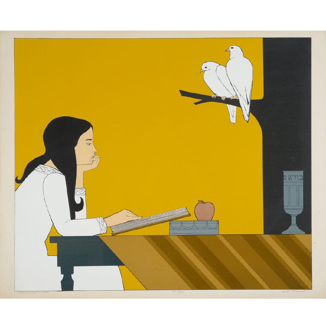 Will Barnet "Introspection 5733" color screenprint (1 of 5)