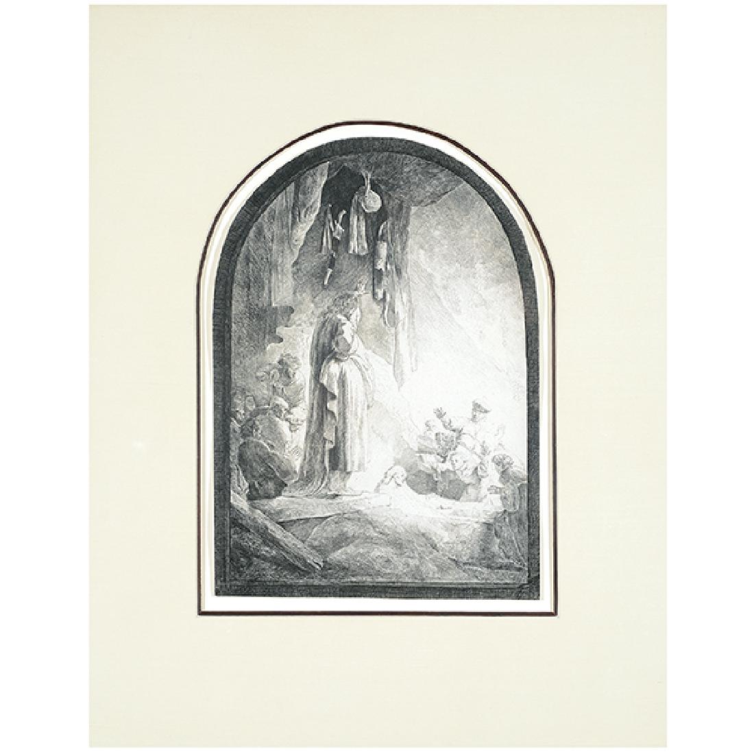 After Rembrandt "The Raising of Lazarus" etching (later (1 of 6)