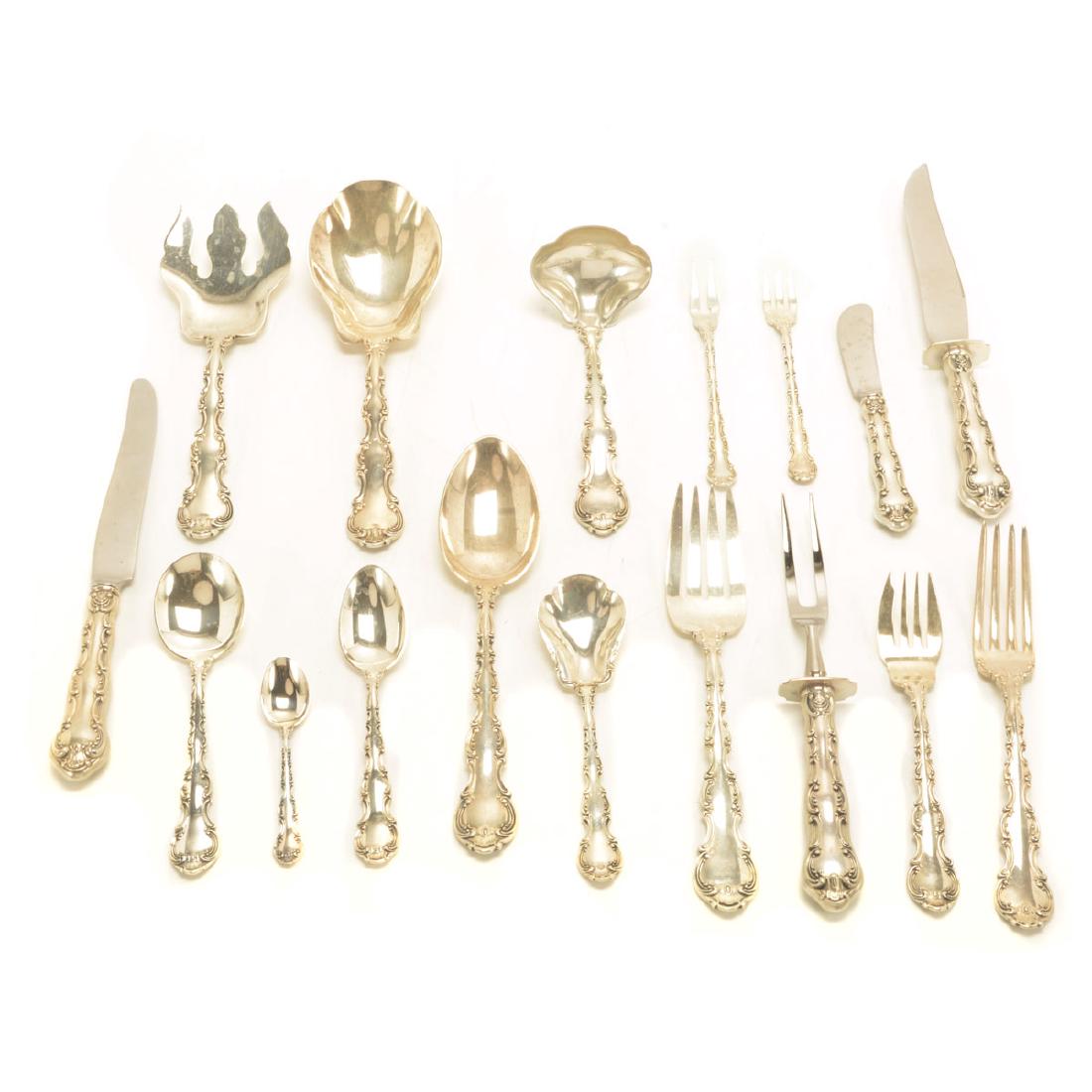 Gorham "Strasbourg" Sterling Silver Flatware Service (1 of 7)